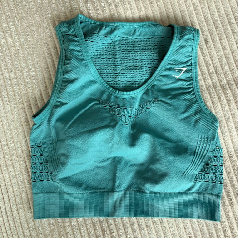 Gymshark Turquoise Seamless Sports Bra